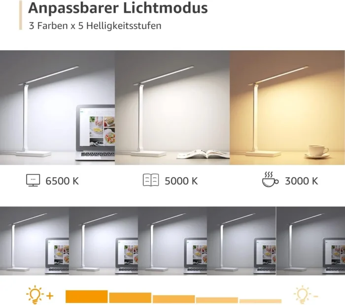 Lepro LED namizna svetilka, 15 W, 655 lm - slika 3