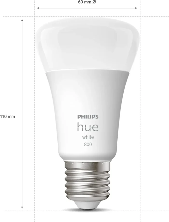 Philips Hue White E27 LED žarnica (806 lm) - slika 4