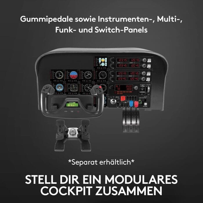 Logitech G Saitek Pro Flight Yoke System, nadzorni jarem in plinska ročica za simulacije letenja - slika 4
