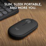 Logitech Pebble Mouse 2 M350s brezžična Bluetooth miška - slika 4