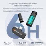 NearStream Mini Wireless Lavalier Mikrofon - slika 3