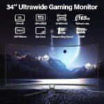 CRUA 34-palčni ukrivljen gaming monitor - slika 3