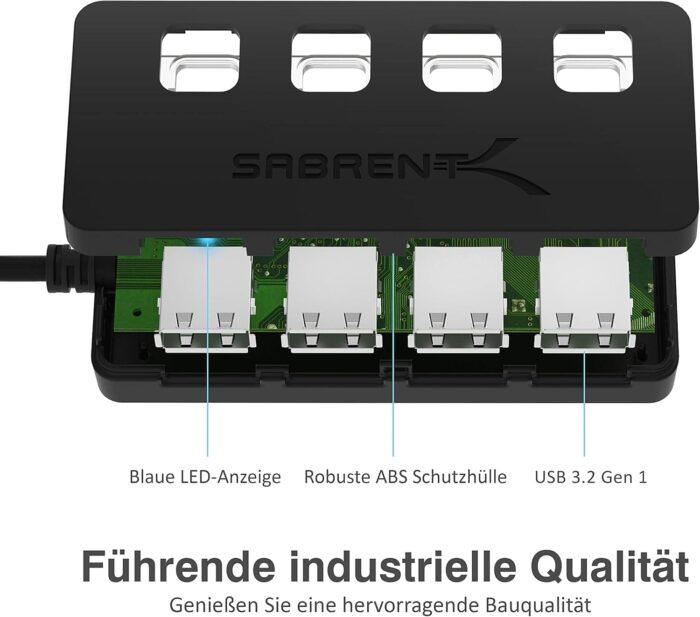 Sabrent USB HUB - 4-Portni USB 3.0 Hub - slika 3