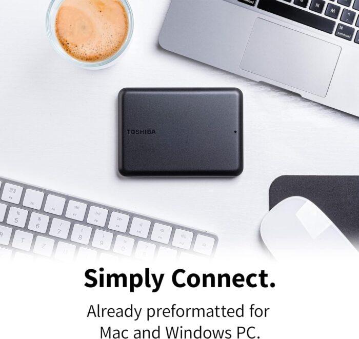 Toshiba Canvio Partner 2TB prenosni zunanji trdi disk, USB 3.2 - slika 4