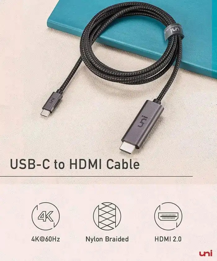 Uni USB C na HDMI kabel (4K@60Hz), 1.8m - slika 4