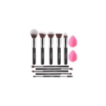 Beakey Makeup Brush Set A-silver | Profesionalni set čopičev za ličenje