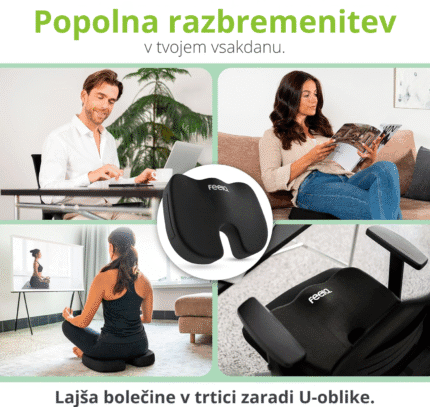 feela.® Ortopedska Blazina za Sedenje – Udobje brez Bolečin