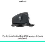 Logitech MX Master 3S brezžična miška, 8K DPI, USB-C, Bluetooth - slika 4