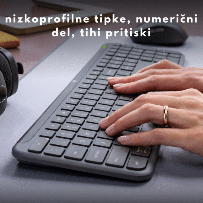 Logitech MK950 Signature Slim brezžična tipkovnica in miška - slika 3