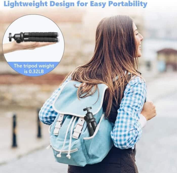 UBeesize Mini Prilagodljiv Tripod za Pametne Telefone in DSLR Kamere - slika 3