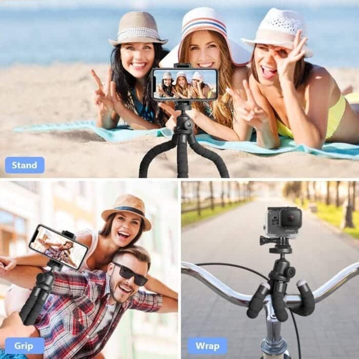 UBeesize Mini Prilagodljiv Tripod za Pametne Telefone in DSLR Kamere - slika 2
