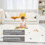 Otroška podloga za igro – zložljiva, 180 x 200 cm, nepremočljiva - slika 2