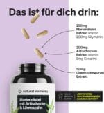 Marian Thistle, Artichoke & Dandelion Complex – 120 kapsul, 80 % Silimarina, Brez Magnezijevega Stearata, Vegansko - slika 2