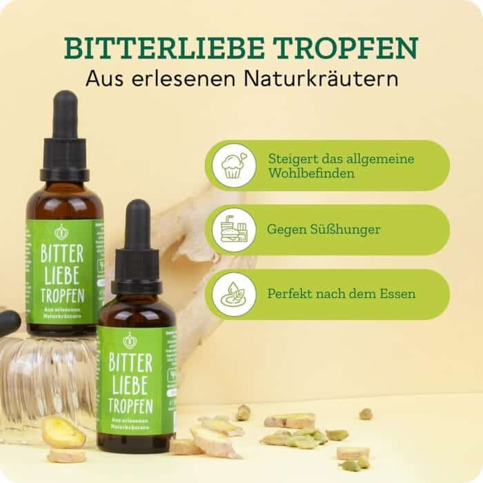 BitterLiebe® Kapljice, 50 ml – Zeliščna Formula z Grenkimi Snovmi, Vegansko - slika 4