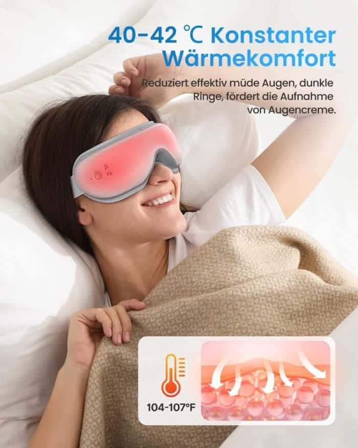 RENPHO Masažer za Oči s Toplotno Kompresijo in Bluetooth Glasbo - slika 3