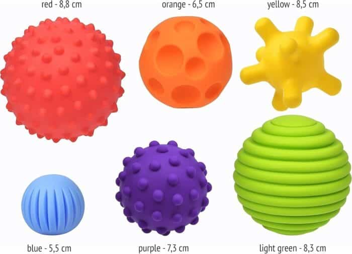 FANCY Baby Sensory Balls – senzorične žogice za dojenčke - slika 4