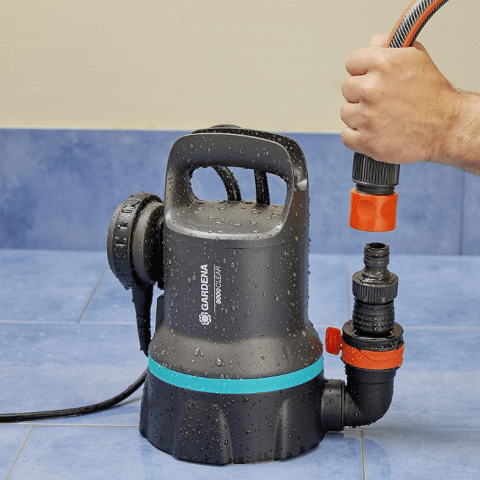 Gardena Potopna Črpalka za Čisto Vodo 9000, 300 W, Pretok 9.000 l/h - slika 2