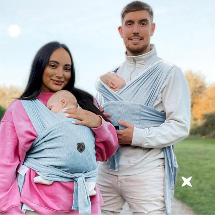 Koala Babycare nosilka za dojenčke antracit siva - slika 4