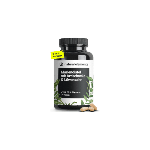 Marian Thistle Marian Thistle, Artichoke & Dandelion Complex – 120 kapsul, 80 % Silimarina, Brez Magnezijevega Stearata, Vegansko - slika 1
