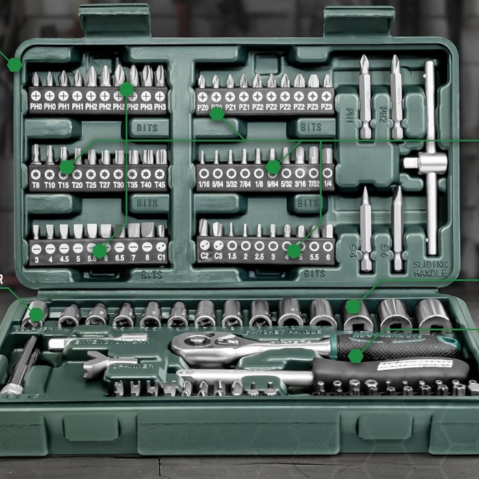 Komplet nasadnih ključev Mannesmann – 130-delni profesionalni set - slika 2