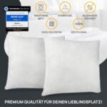 LILENO HOME Set 4 Blazin s Polnilom 40 x 40 cm – Pralne in Primerne za Alergike - slika 2