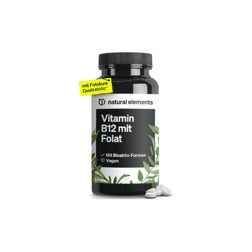 Vitamin B12 Vitamin B12 – 180 Veganskih Tablet, 500 µg B12, Folična Kislina - slika 1