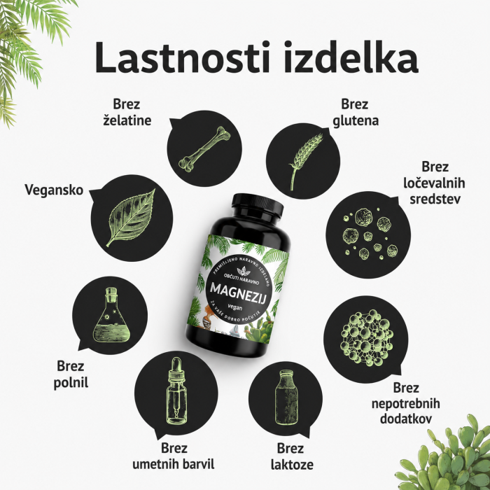 Feel Natural Magnezij 400 mg – 365 kapsul - slika 4
