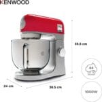 Kenwood kMix KMX750RD Kuhinjski Robot – 5 L Posoda, 1.000 W, Rdeč - slika 3
