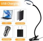 LQWELL LED Clamp Lamp – Nastavljiva Svetilka za Branje z USB Priključkom - slika 2