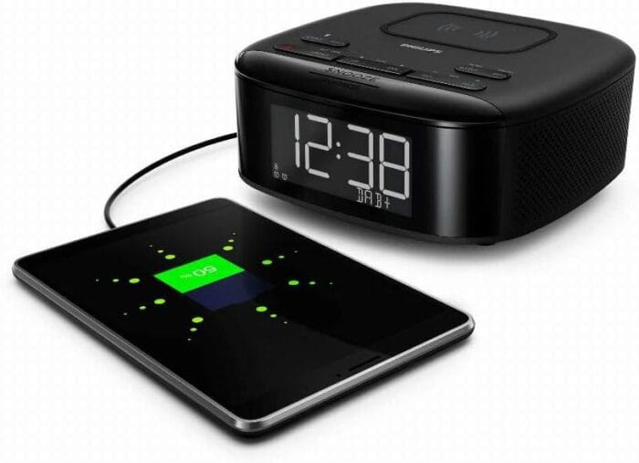 Philips Audio Radio Alarm Clock – DAB+, Qi Polnjenje, Črna - slika 3