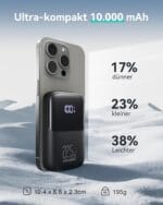 INIU Power Bank 10000mAh, 22.5W hitri polnilec z USB-C vhodom in izhodom - slika 4