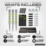 WINMAU Michael Van Gerwen MvG darilni set za pikado – 50-delni komplet - slika 4