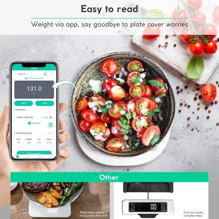 Arboleaf digitalna kuhinjska tehtnica z Bluetoothom, 10 kg/0,5 g - slika 3