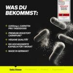 L-Carnitine 2000 – Premium Carnipure® by Lonza – 120 kapsul, laboratorijsko testirano, visoko odmerjeno, vegansko - slika 2