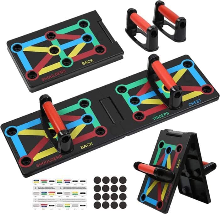 Cretee 9-in-1 Zložljiva Push-Up Deska s Prijemali - slika 4