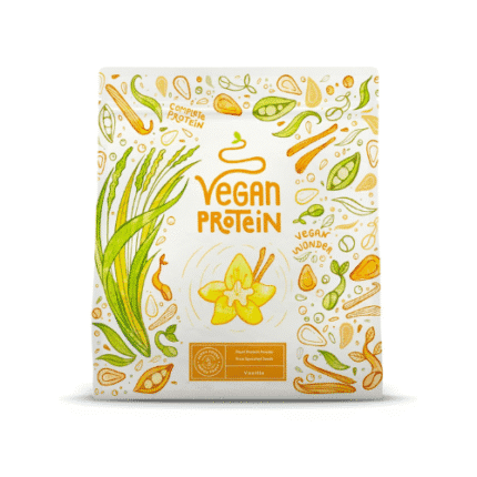 Alpha Foods Vegan Protein Powder Vanilla, 600 g, veganski proteinski prašek