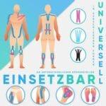 Health Press kineziološki trakovi, 2 roli, modra + črna (5 cm x 5 m) - slika 3