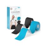 Health Press kineziološki trakovi, 2 roli, modra + črna (5 cm x 5 m)