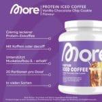 MORE NUTRITION Protein Iced Coffee, 500 g, okus Vanilla Chocolate Chip Cookie - slika 3