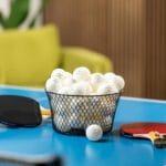 PRO SPIN bele 3-zvezdične žogice za namizni tenis, ABS plastika - slika 2