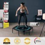 SportPlus fitness trampolin za notranjo in zunanjo uporabo, Ø126 cm - slika 3