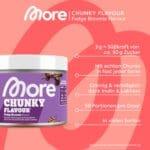 MORE Chunky Flavour Fudge Brownie, 150 g, veganski prašek za sladkanje - slika 3