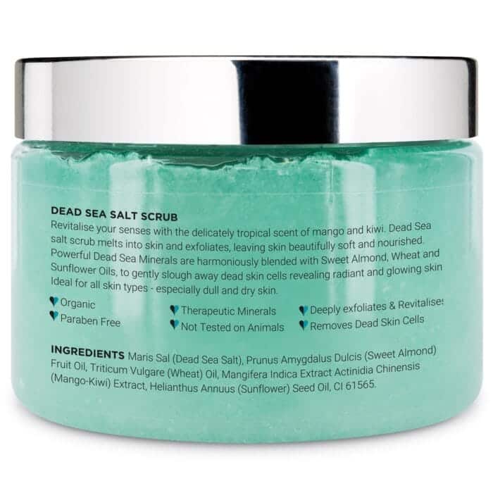 PraNaturals Revitalizirajoč piling iz Mrtvega morja, 500 g, naravni mineralni piling - slika 4