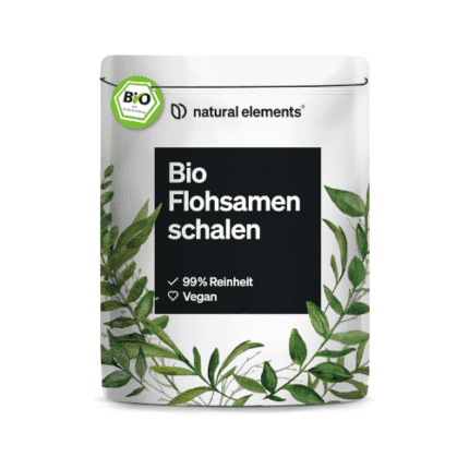 Organic Psyllium Husks, 500 g, ekološki prašek z visoko vsebnostjo vlaknin