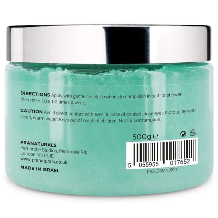 PraNaturals Revitalizirajoč piling iz Mrtvega morja, 500 g, naravni mineralni piling - slika 3