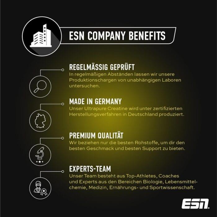ESN Ultrapure Creatine Monohydrate, 500 g, vegansko - slika 2