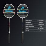 Senston komplet karbonskih badminton loparjev z dodatki - slika 3