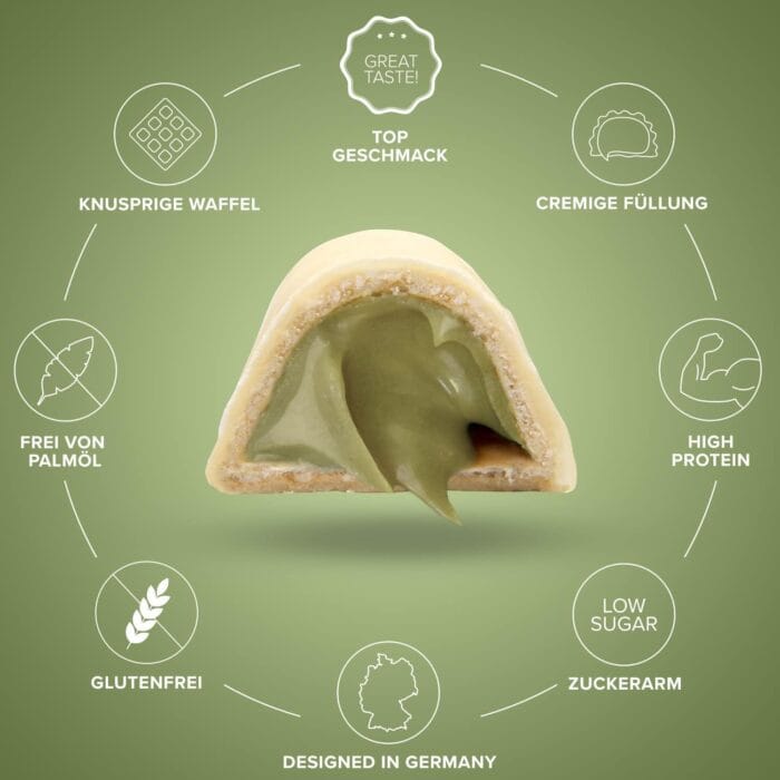 IronMaxx Proteino Protein Bar, bela čokolada in pistacija, 12 x 30 g - slika 2