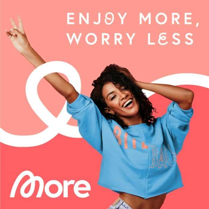 MORE Chunky Flavour Fudge Brownie, 150 g, veganski prašek za sladkanje - slika 2