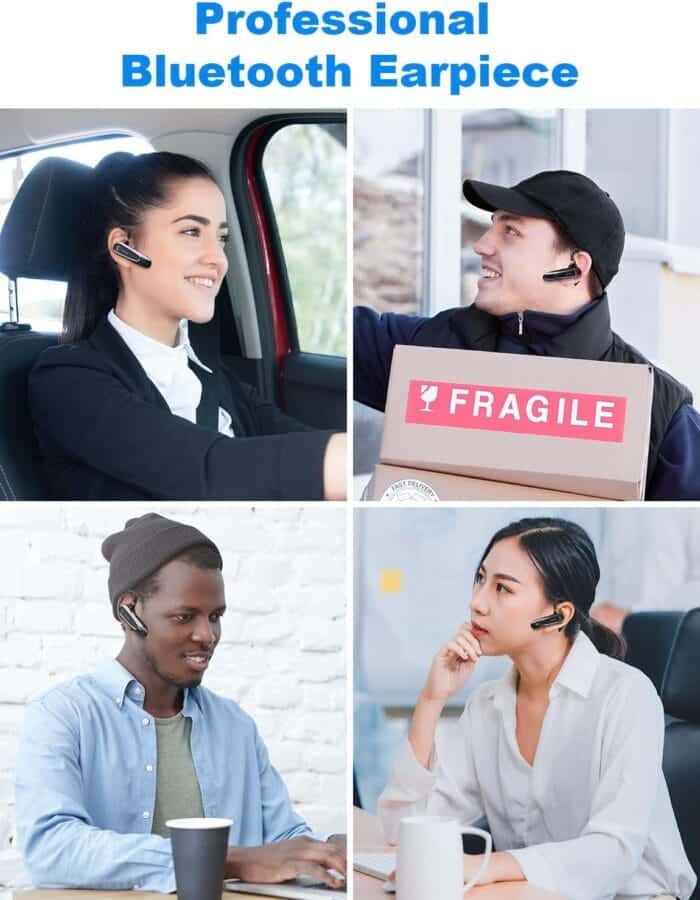 New Bee Bluetooth Slušalka – Brezžična prostoročna slušalka z dvojnim mikrofonom - slika 2